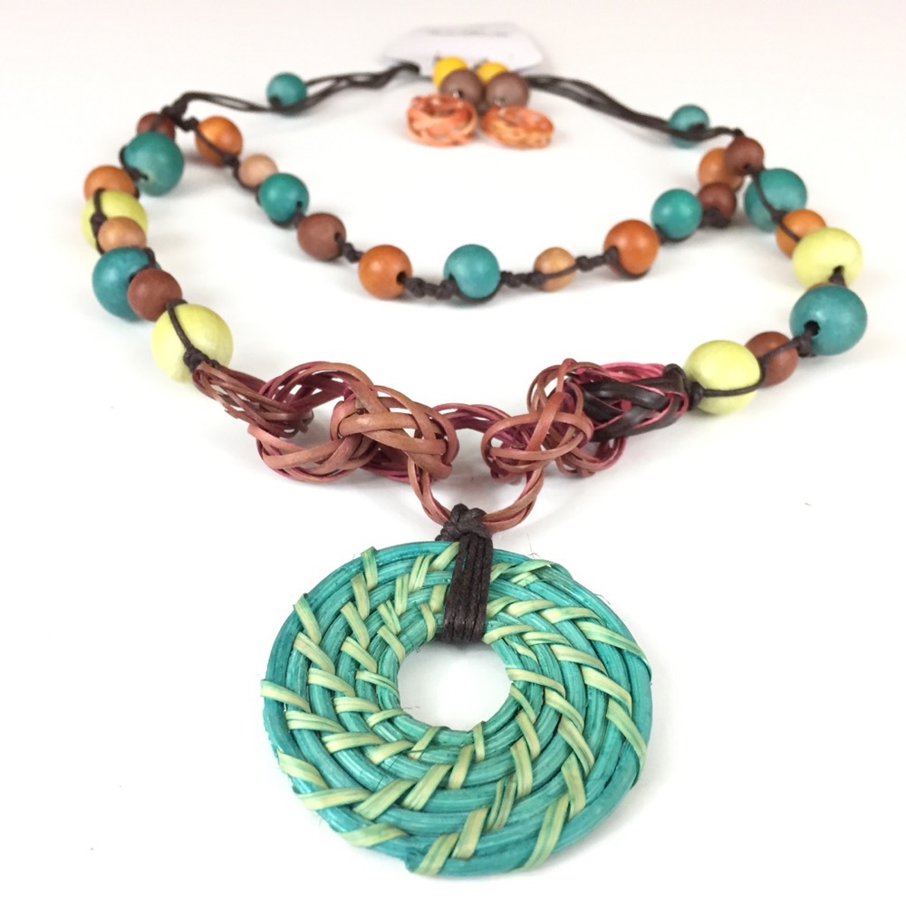 Fashion Jewelry 10”-22” Beaded Necklace & Earnings